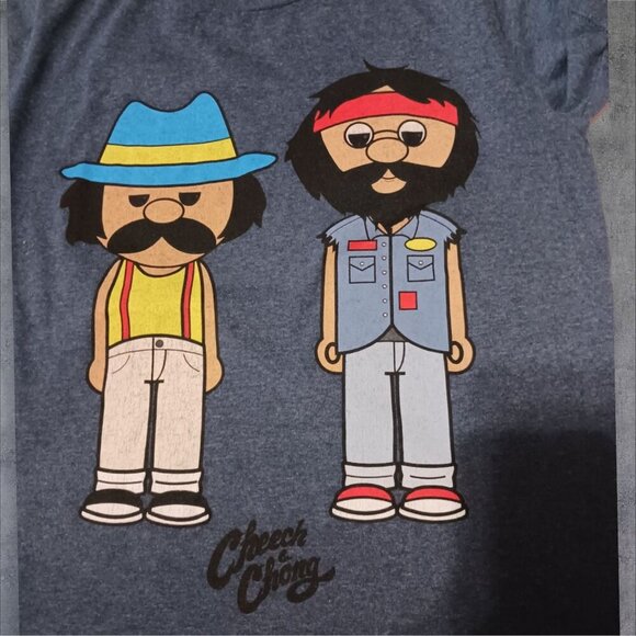 Cheech & Chong Graphic T-Shirt Adult Unisex Blue color Size Small - Picture 4 of 5